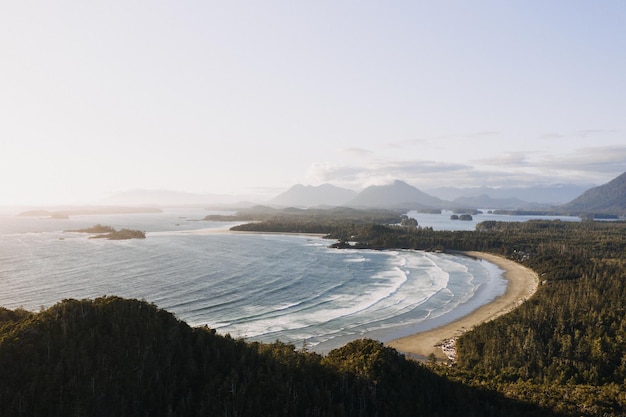 Beautiful scenery of a Pacific Rim National Park Reserve in Bamfield, Canada