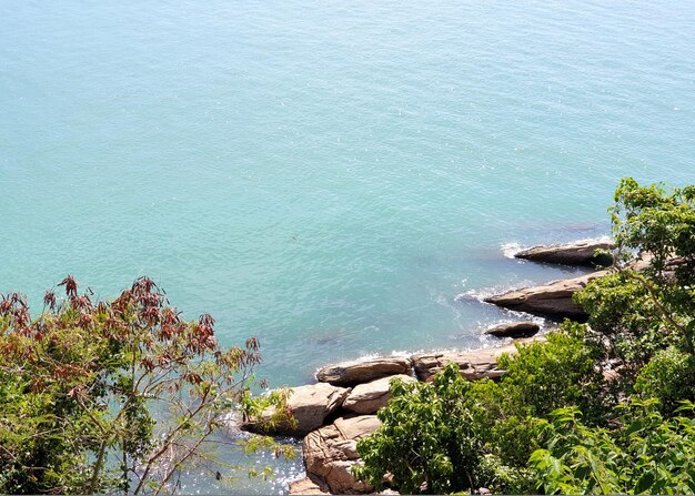 Beautiful scenic coastline route along the coast of the Gulf of Thailand