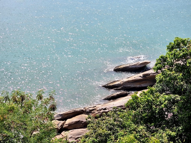Beautiful scenic coastline route along the coast of the Gulf of Thailand