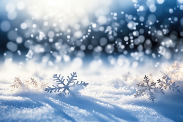 Beautiful Scenic Snowflake Background