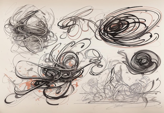 Foto bellissimo design scribble