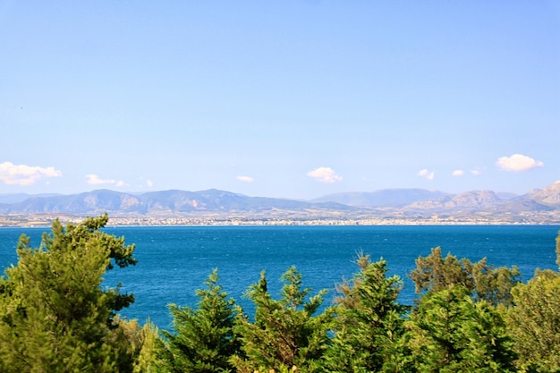 Beautiful sea coast in Greece