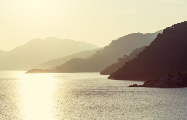 Beautiful sea coast in Turkey