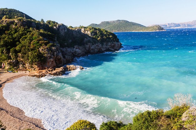 Beautiful sea coast in Turkey