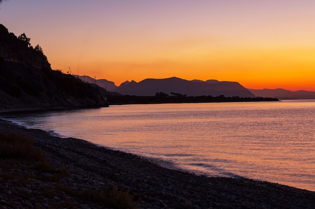 Beautiful sea coast in Turkey