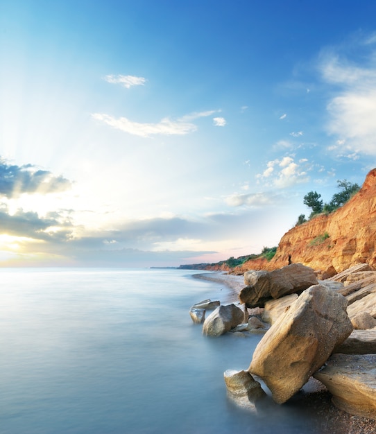 Foto splendido paesaggio marino