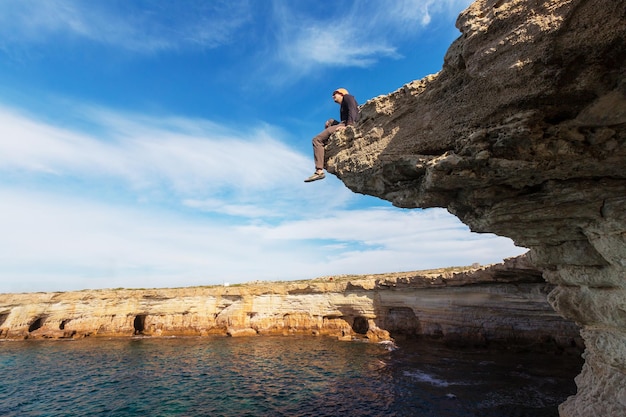 Beautiful sea shore in cyprus