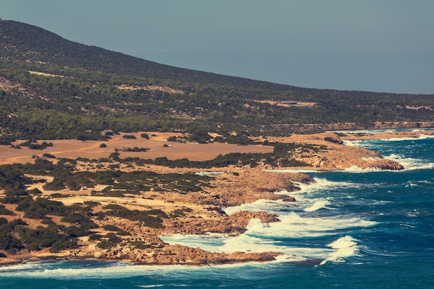 Beautiful sea shore in Cyprus