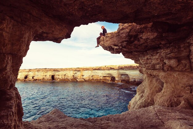 Beautiful sea shore in Cyprus