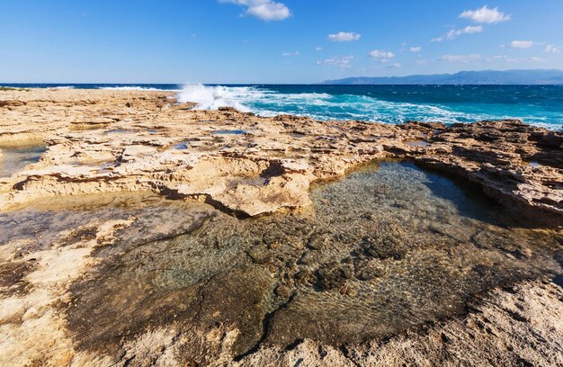 Beautiful sea shore in Cyprus