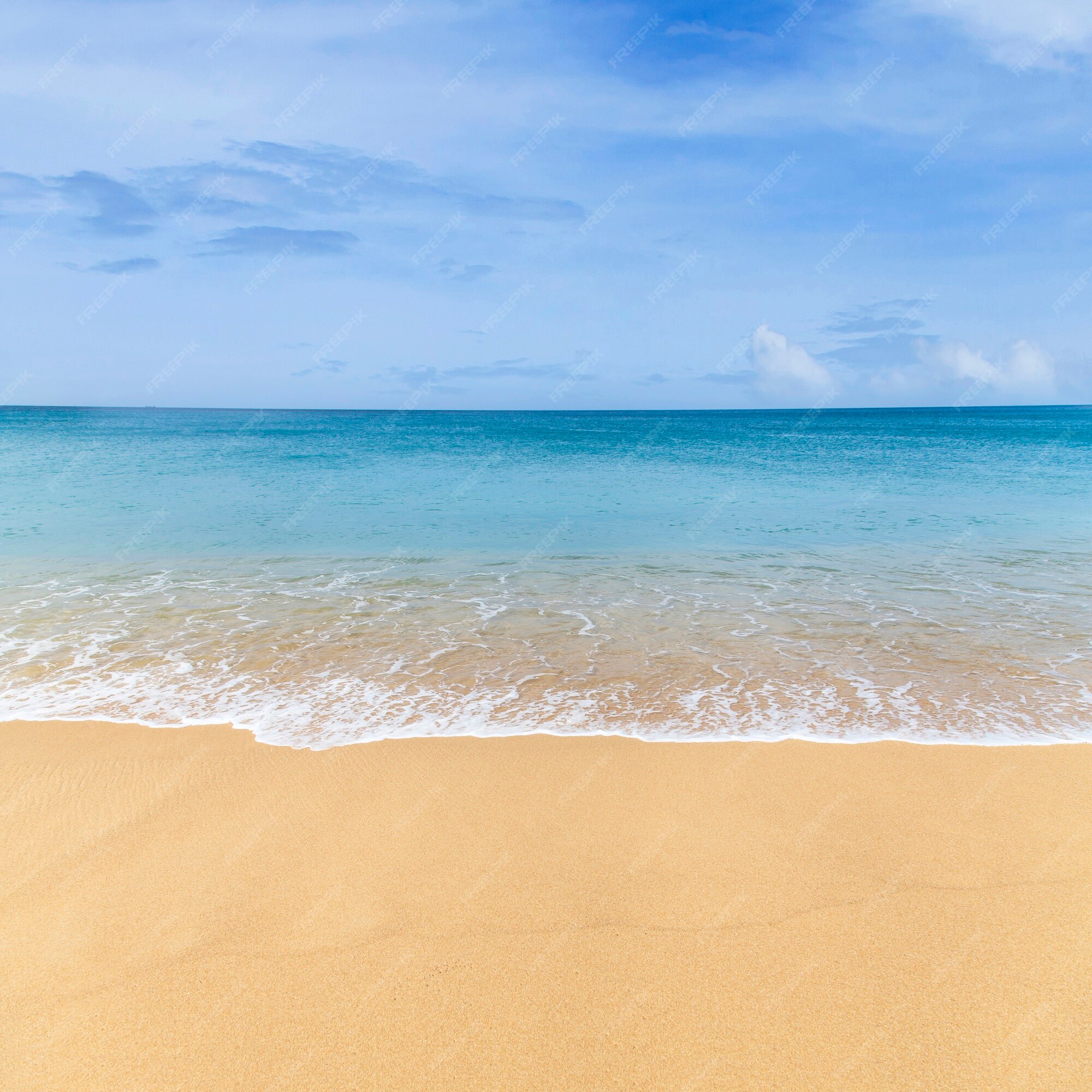 Premium Photo | Beautiful sea summer background, sand beach and ...