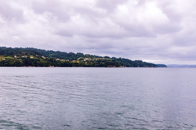 Beautiful sea view of the north of Galicia in Spain