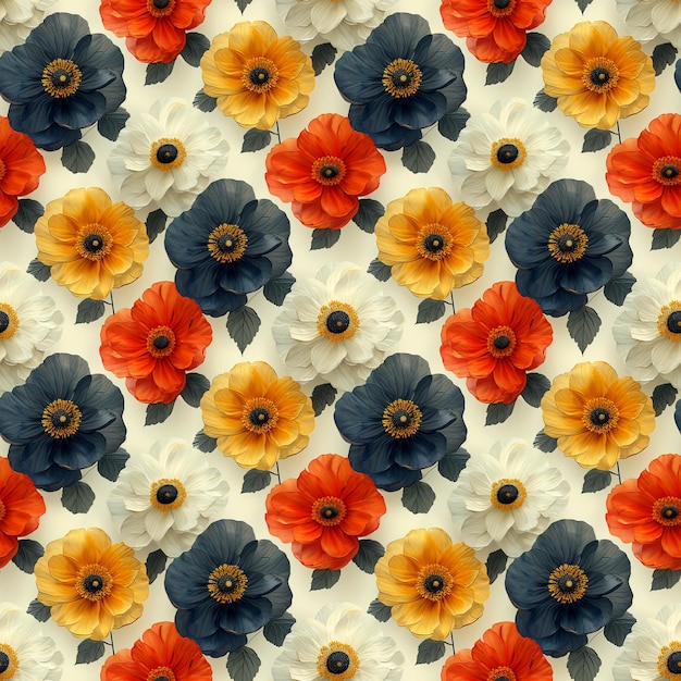 Beautiful seamless floral pattern on a light background