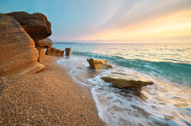 Beautiful seascape. Composition of nature.