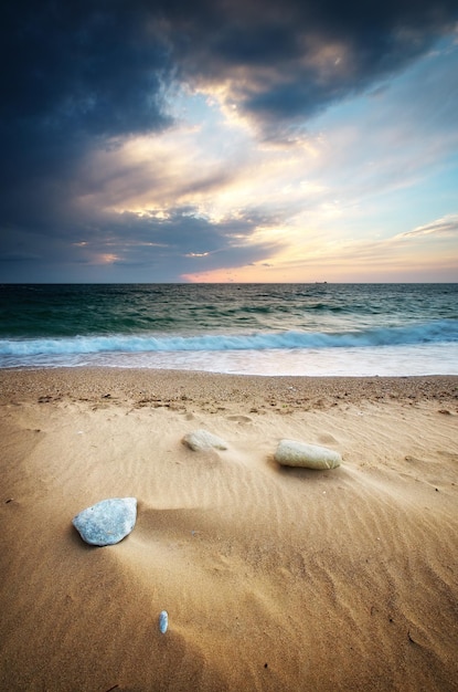 Beautiful seascape. Composition of nature.