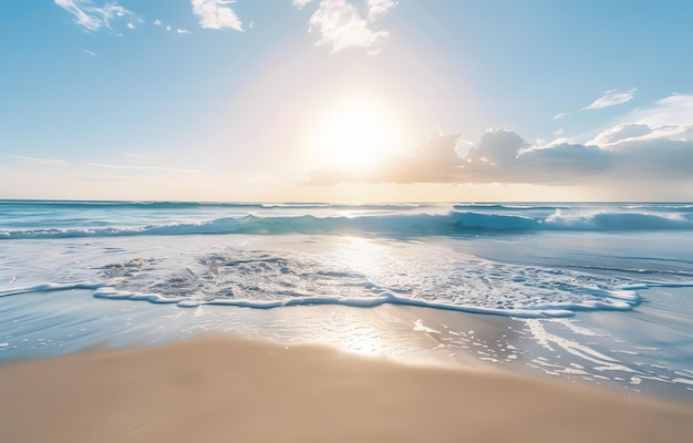 Photo beautiful seascape in the morning panoramic view