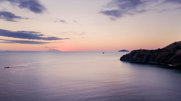 Beautiful seascape in Padar island