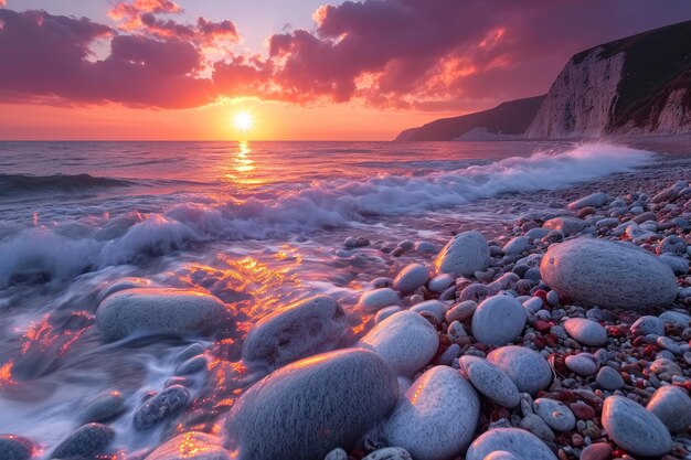 美しい海の風景のプロの写真撮影