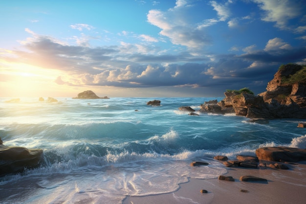 Beautiful seascape sea ocean wallpaper