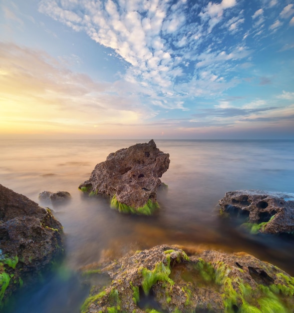 Beautiful seascape sunset