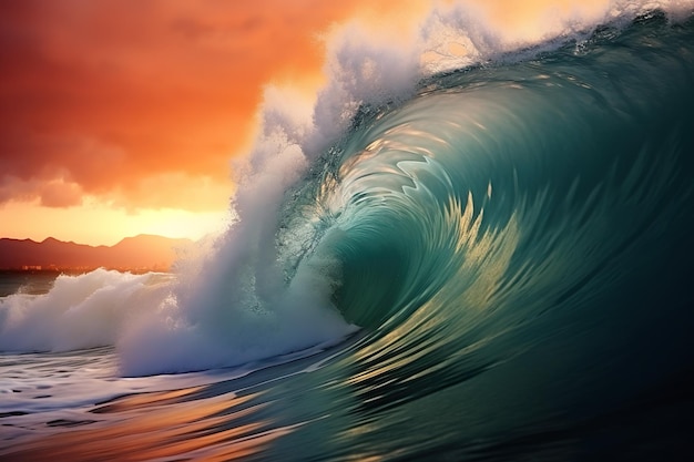 Beautiful seaside waves