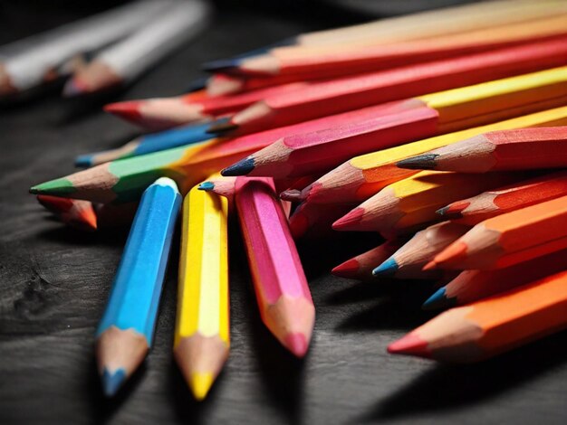 beautiful selective color colored pencil photos