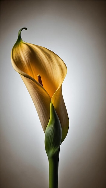 Красивое изображение калла-лилии в студии
