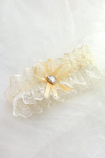 Beautiful set of women's wedding accessories Garter