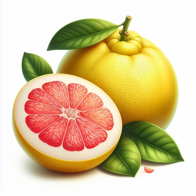 beautiful shaddock fruit 3d ai image