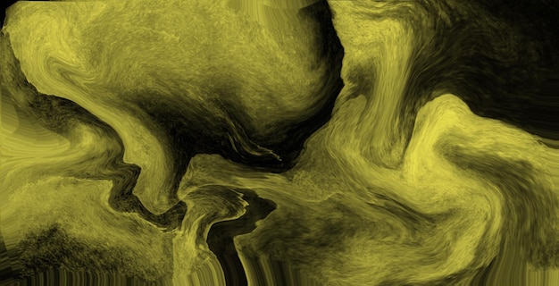 Красивые оттенки желтого черного цвета воды жидкости абстрактный фон
