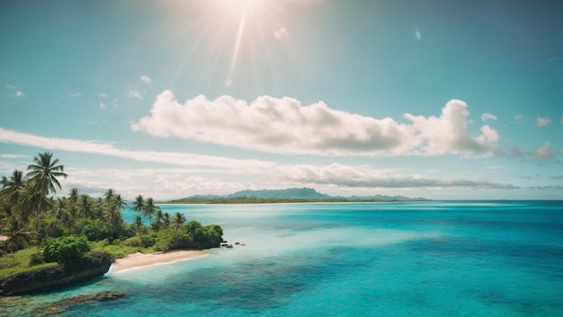 Beautiful Shallow Water Beach Scenery