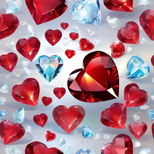 Photo beautiful shiny diamond heart for valentine's day birthday and wedding