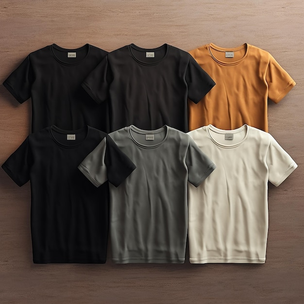 Photo beautiful shirts designs and mockups