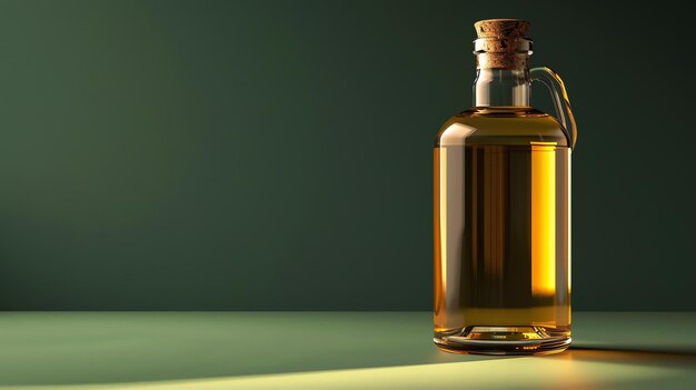 Photo a beautiful shot of a bottle of olive oil