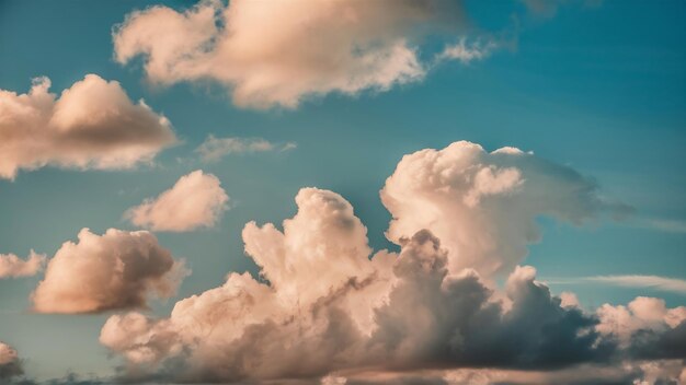 Beautiful shot of the clouds in a blue sky