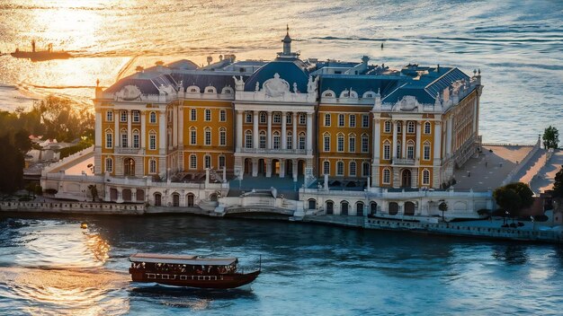 Photo beautiful shot of dolmabahce palace in turkey