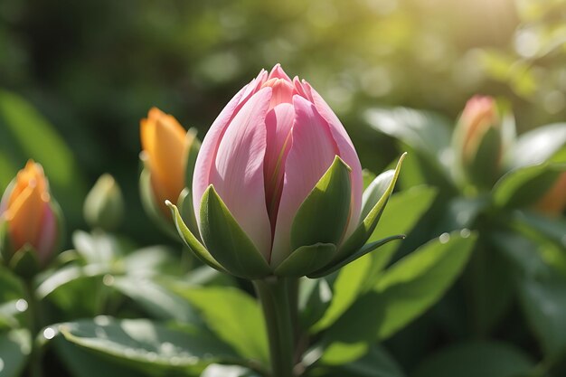  ⁇ 은 날 에 정원 에 있는 꽃  ⁇  의 아름다운 사진