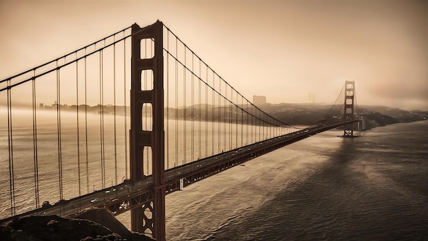 Beautiful shot of the golden gate bridge