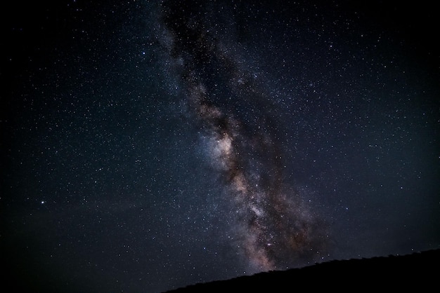 Beautiful shot of the milky way in the night sky