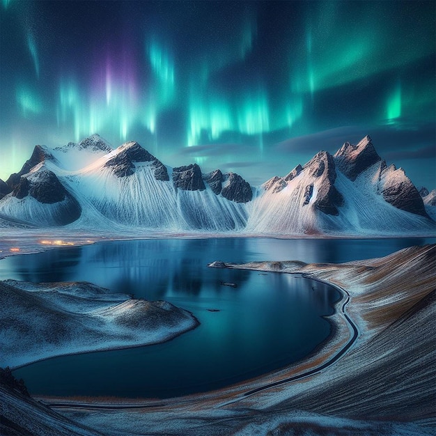 Beautiful shot of mountains in Iceland