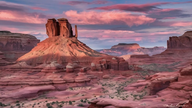Beautiful shot of sandstone rock formations at the oljato monument valley in utah usa