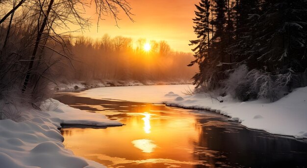 beautiful shot of a seascape in the evening during the sunset