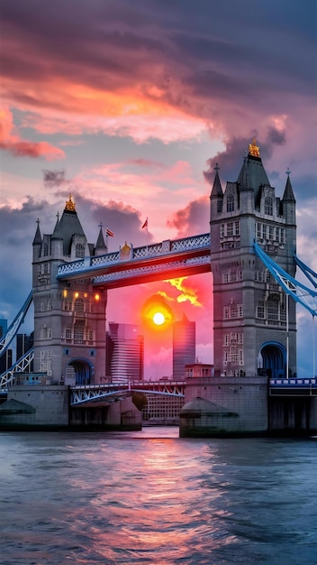 Beautiful shot of tower bridge in london
