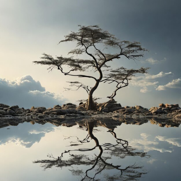 a beautiful shot of the tree in the foresta beautiful shot of the tree in the forest