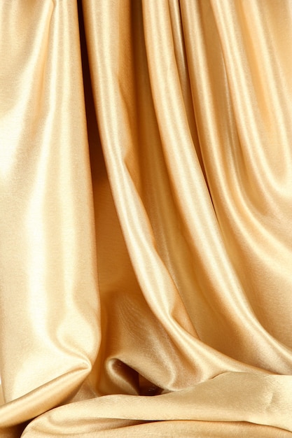 Beautiful silk drape, isolated on white