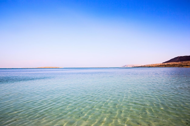 Beautiful sky and blue sea