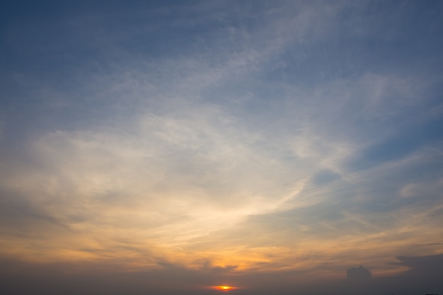 Bel cielo in serata