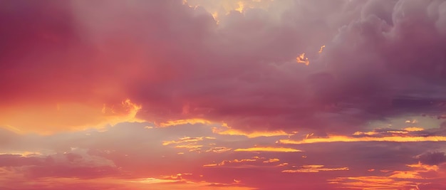 雲のある美しい空の写真の空