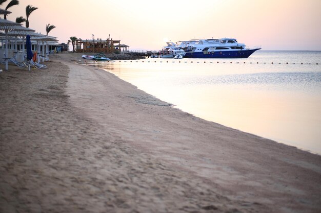 Beautiful sky and sea beach