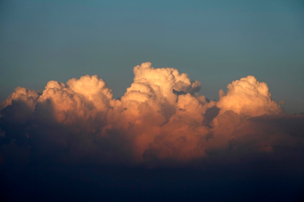 Beautiful sky with clouds at sunset